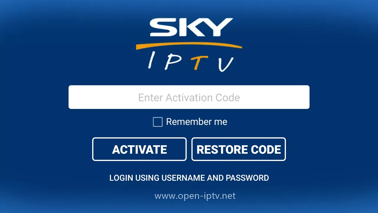 Sky IPTV Premium APK With Activation Code 2024